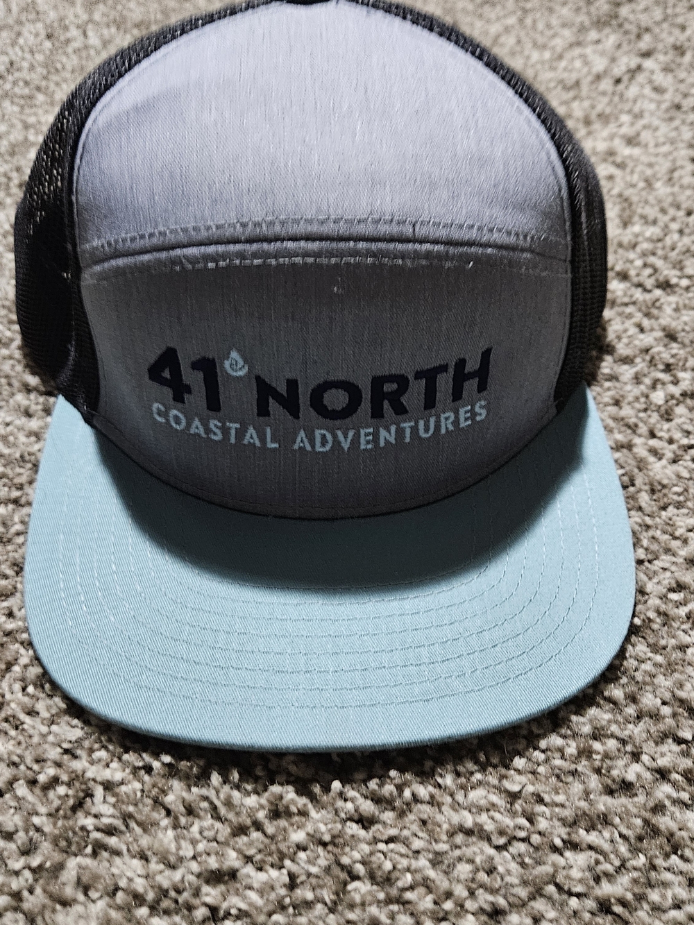 41 North Coastal Adventures Hat Blue Black Mesh Adjustable Snapback OSFM